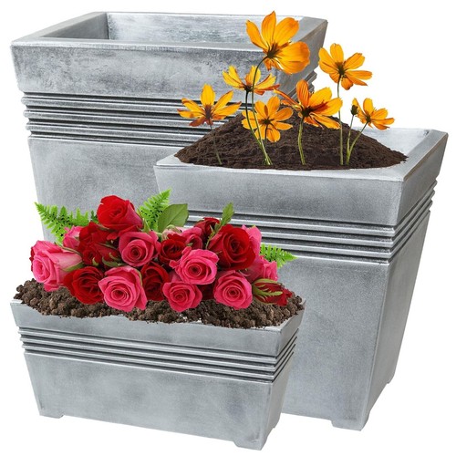 Garden planters grey venice - garden,