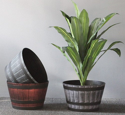 Large round barrel - barrel, planter