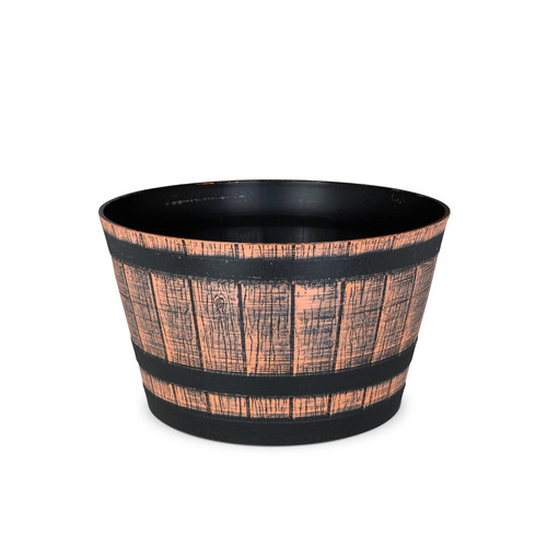 Large barrel planter plant pot - planter,