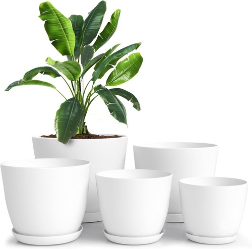 Set plastic plant pots - set,