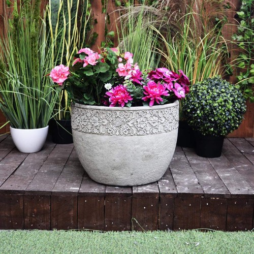 Large lace flowerpot - large,
