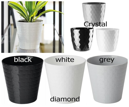 Flowerpot round plastic plant - plastic,
