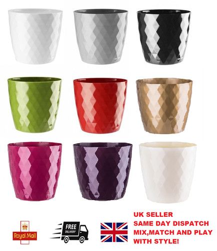 Flowerpot round plastic plant - round,