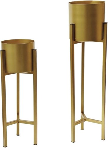 Gold set planter pots - gold, of