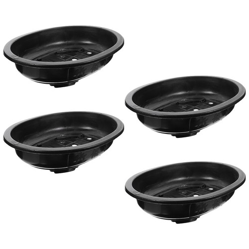 Reusable black plastic flower - reusable,