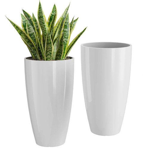Tall planters set large - set, 2